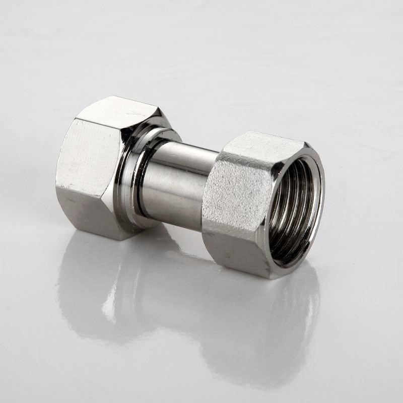 电镀电热水器进出水管配件弹痕转接口接头补芯6分一分二直通三头三