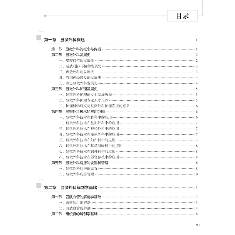 显微外科护理 显微外科的概念与内涵 显微外科技术的应用范围 显微外科解剖学基础 主编彭伶丽 黄天雯9787117 [正版高清大图