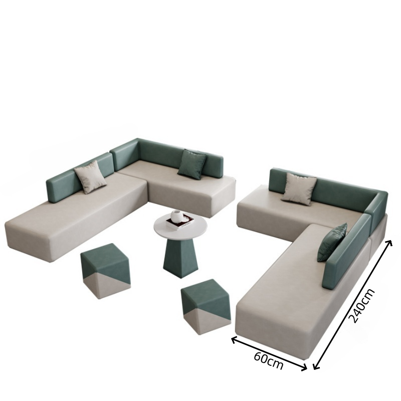 锁匠 洽谈沙发240*60cm组高清大图