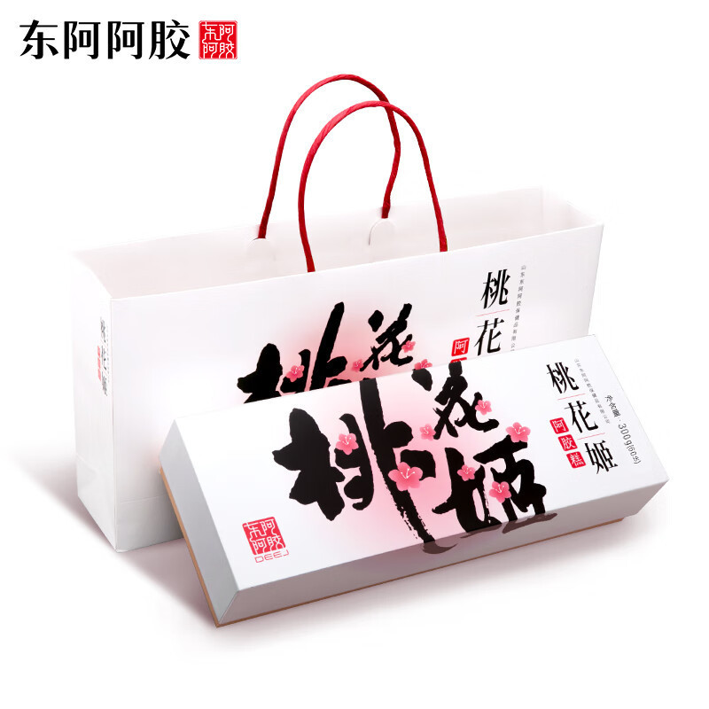 [任嘉伦推荐款][礼盒]东阿阿胶官方店 桃花姬阿胶糕即食阿胶糕300g 年货礼品 送长辈高清大图