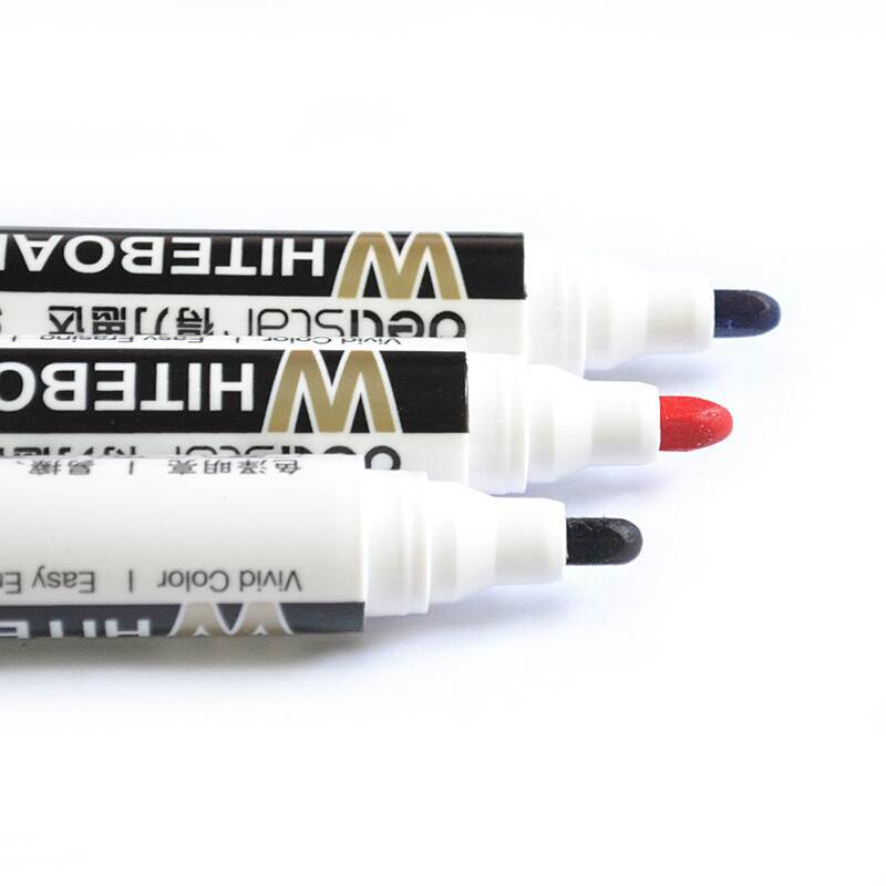 得力deliS502可加墨水白板笔 记号笔荧光笔 2.0mm 大容量可擦 红色10支
