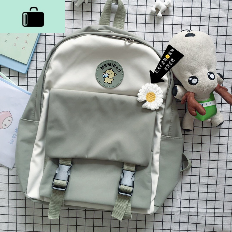 森系书包可爱软妹日系初中双肩包女韩版原宿ulzzang高中学生背包NEW LAKE高清大图