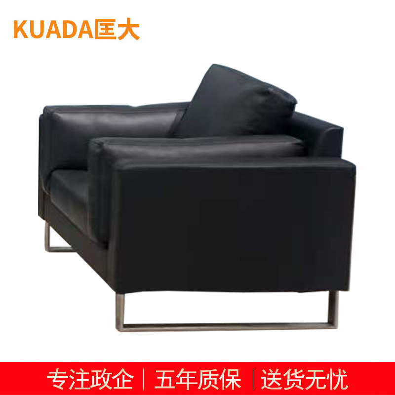 匡大 办公沙发 皮艺沙发 办公室接待沙发 牛皮 单人位 KDT688高清大图