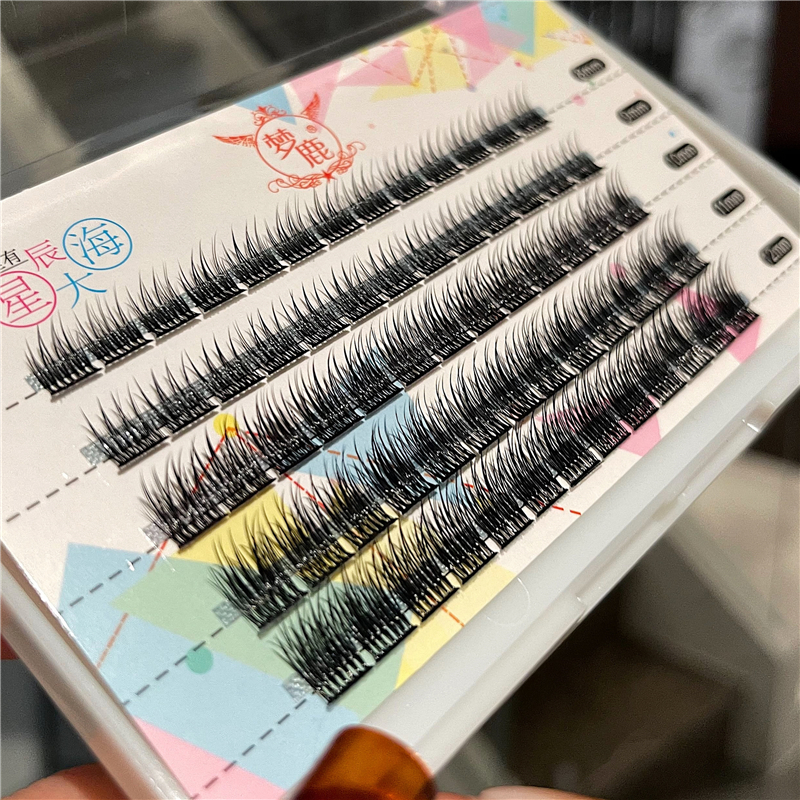 0.1混装单簇排毛假睫毛女超自然款仿真仙女毛嫁接眼睫仙子毛