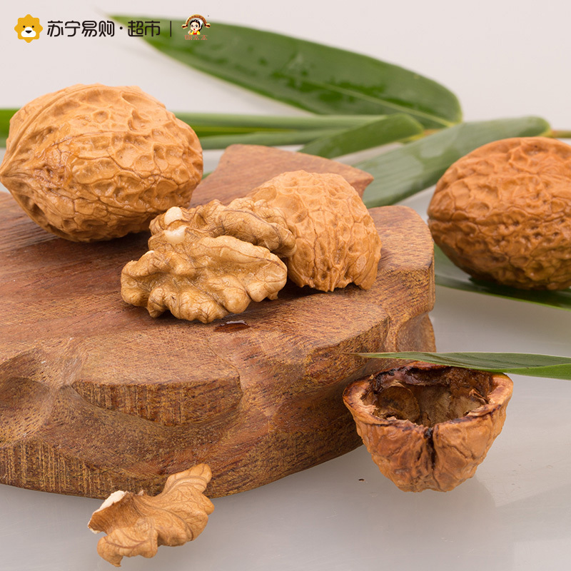姚太太 薄皮核桃500g*2罐新疆特产坚果干果非纸皮大核桃