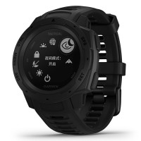 佳明（GARMIN）instinct心率手表本能系列户外GPS跑步游泳运动智能军表Tactical 战术版 暗夜黑