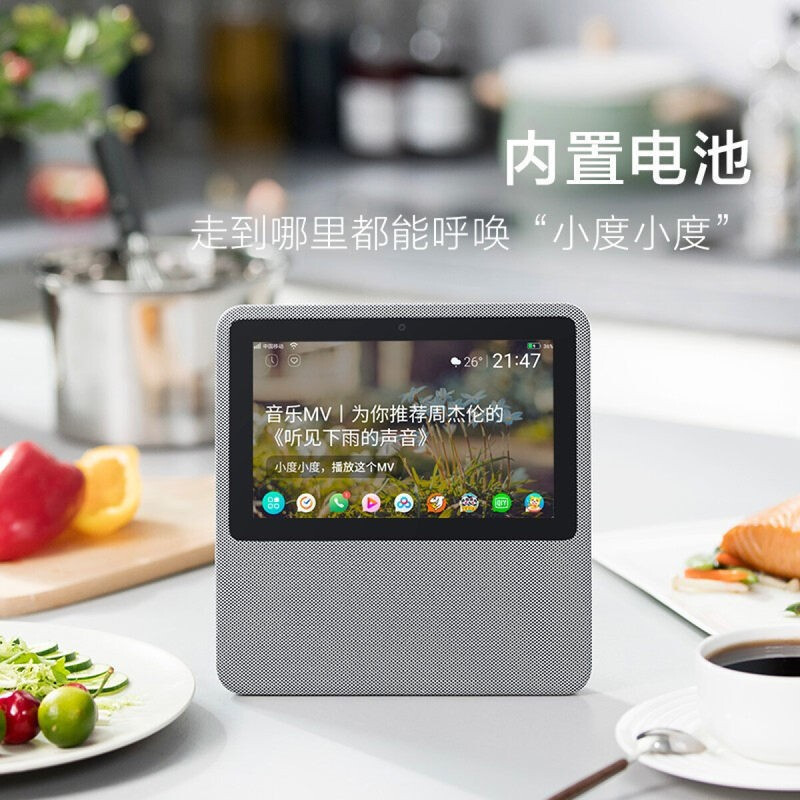 小度在家1C 4G版学生Ai智能早教机学习机新一代智能音箱 小度人工智能小度语音助手《向往的生活》电视同款 灰色