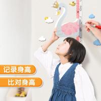 儿童身高墙贴客厅3d立体量身高贴纸宝宝可移除卡通长颈鹿测量仪尺