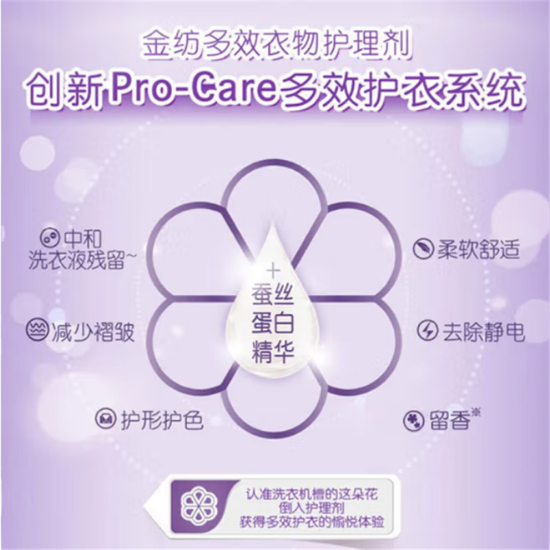 金纺 怡神薰衣草衣物护理剂 2.5L (计价单位:瓶) 紫色高清大图