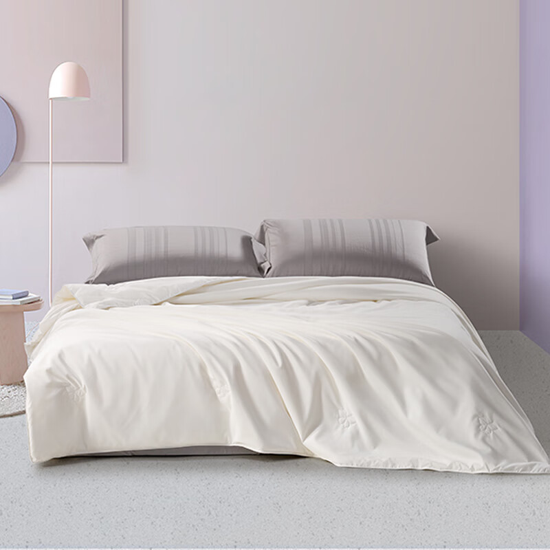 水星家纺100%蚕丝·蝶舞纷飞可水洗夏被200*230cm 型号 181587