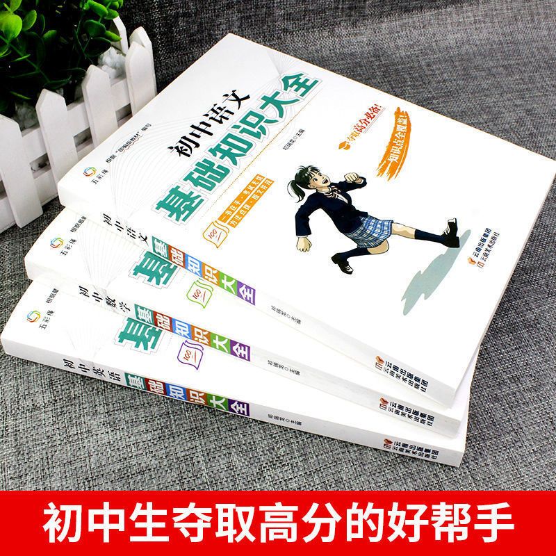 升级版:初中语文[1本] 初中生七八九年级语数英政史地物化生基础知识大全中考复习资料书