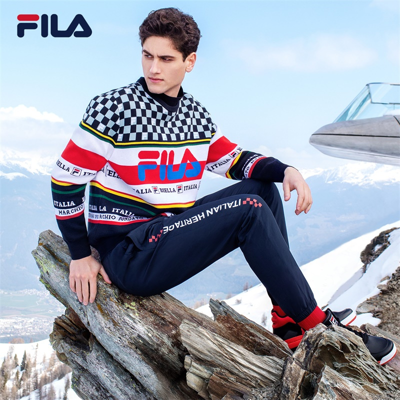 FILA斐乐 男梭织长裤 F11M948801F