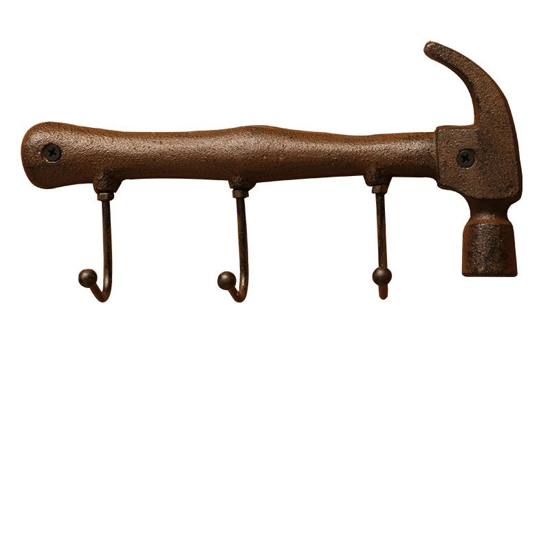 复古工业风挂钩壁饰男装试衣间理发店酒吧网咖墙上墙面上装饰品三维