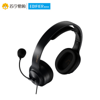 EDIFIER/漫步者USB K5000SE背书专用耳机头戴式USB英语听力降噪学习隔音听说耳机 黑色