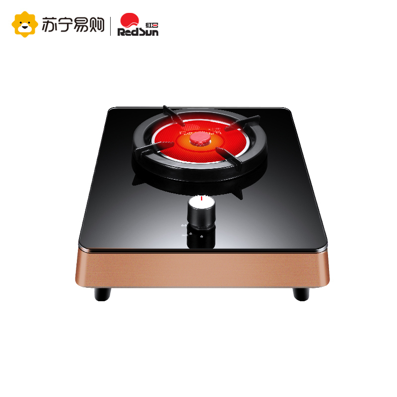 红日(RedSun)ED009B燃气灶 家用红外线灶单灶 固定定时防干 语音提醒 一级能效省气 (天然气)