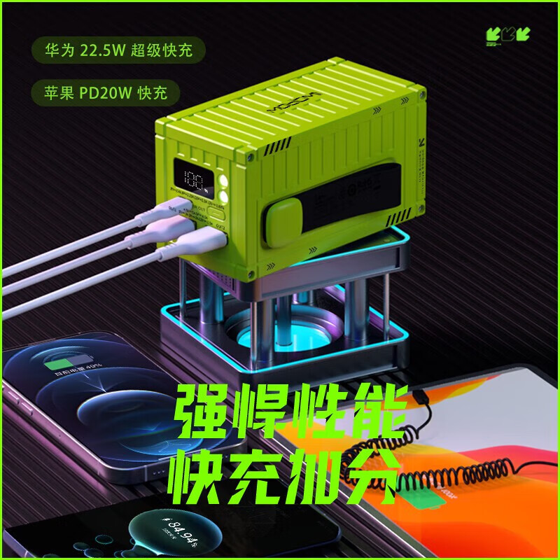 沃品WOPOW 创意集装箱 移动小电站 PD32(20000mAh)(3C认证可上飞机)高清大图