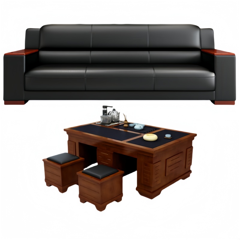 悦兴诚沙发三人位+茶几套高清大图