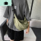 斜挎包男士潮牌日系饺子挎包帆布学生百搭ins潮背包女休闲单肩包NEW LAKE