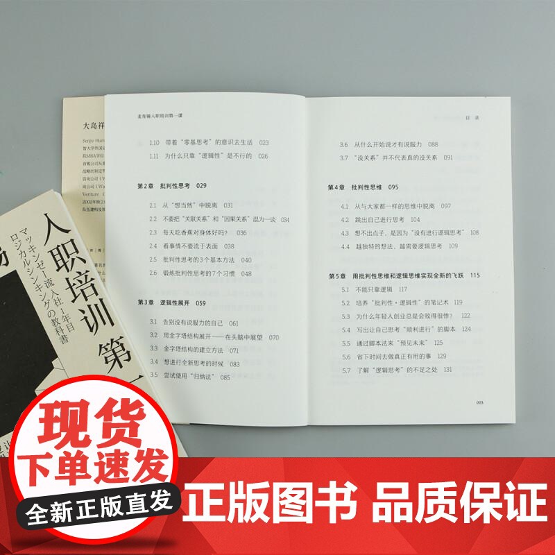 麦肯锡入职培训第一课让职场新人一生受用的逻辑思考力 日大岛祥誉大象出版社高清大图