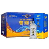 西藏特产 藏佳纯 青稞酒 450ml 浓香型白酒 52度 12瓶 整箱装