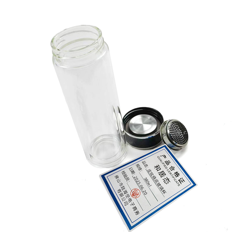 和居态 皮纹烧底玻璃杯 380ml 个高清大图
