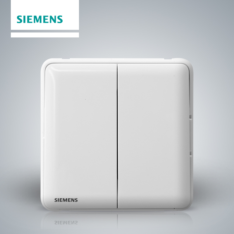 西门子(SIEMENS)开关插座 皓睿玉釉白系列二开单控5TA01213NC01