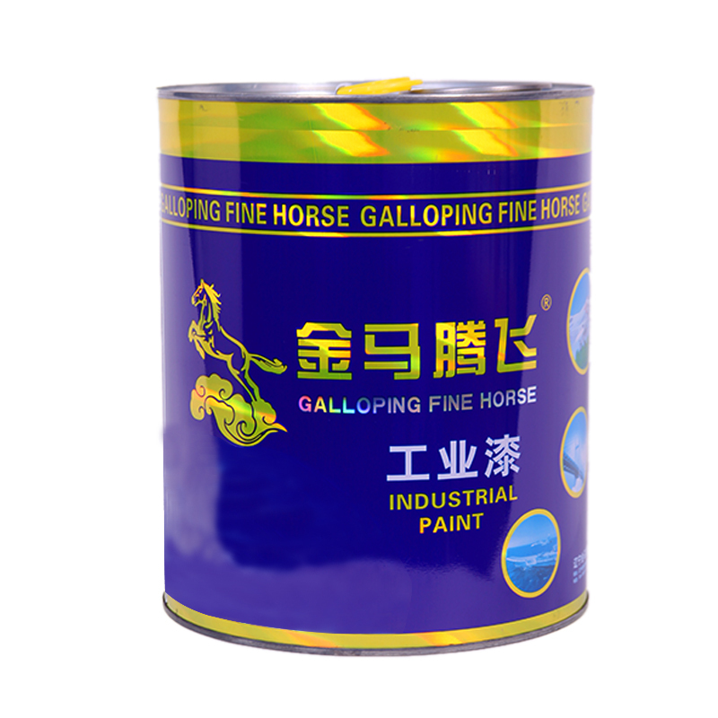 金马腾飞 醇酸快干磁漆 孔雀蓝-2kg*6桶 箱高清大图