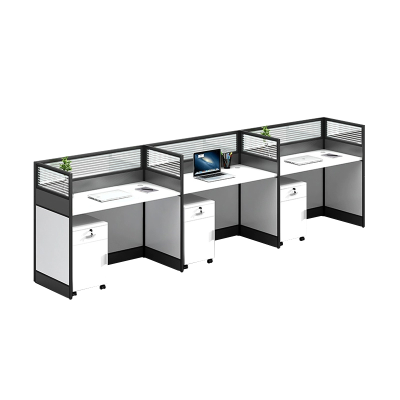 中豫鑫泽 ZYXZ5031421 职员桌屏风工位职员办公桌 并排三人位含柜