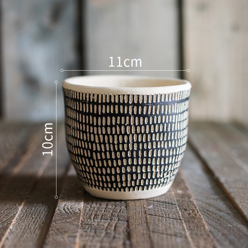 美帮汇几何艺术花盆花器盆栽绿植种植阳台花园创意个性北欧INS 几何剧场(DL)底部已打孔 小高清大图