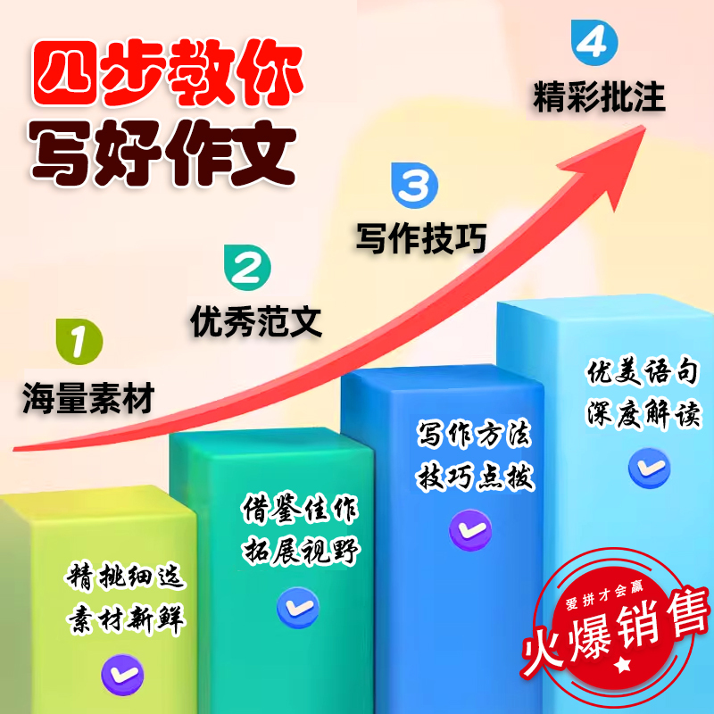 名师教你写作文 中考+高考版 全国通用 [正版]2024新版名师教你写作文中考版初中生满分作文七八九年级作文书全国高分范