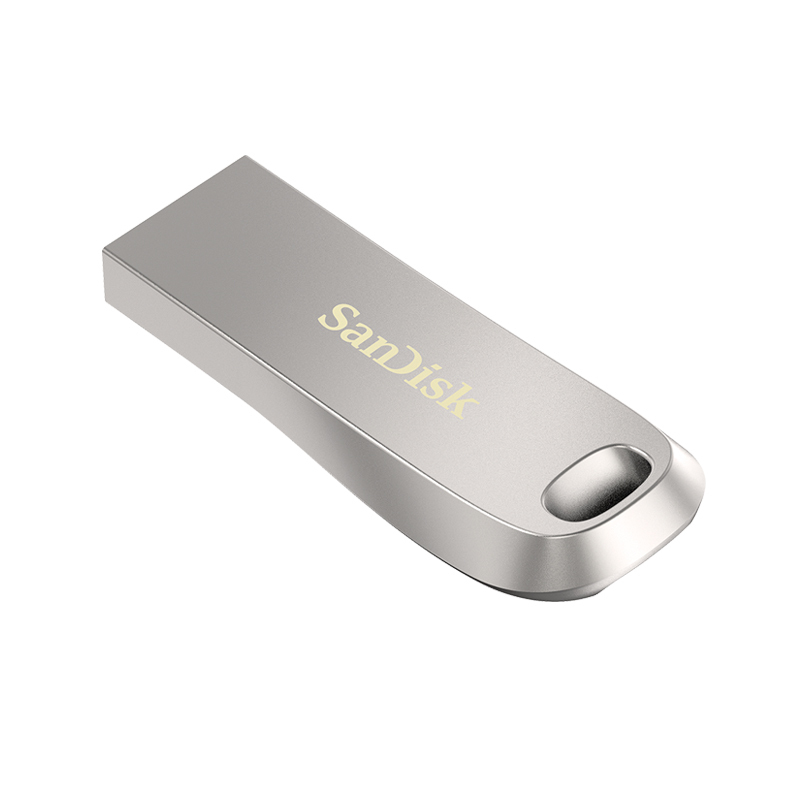 闪迪(SanDisk)酷奂USB3.1闪存盘CZ74高速优盘 全金属外壳U盘 内含安全加密软件u盘256G 银色
