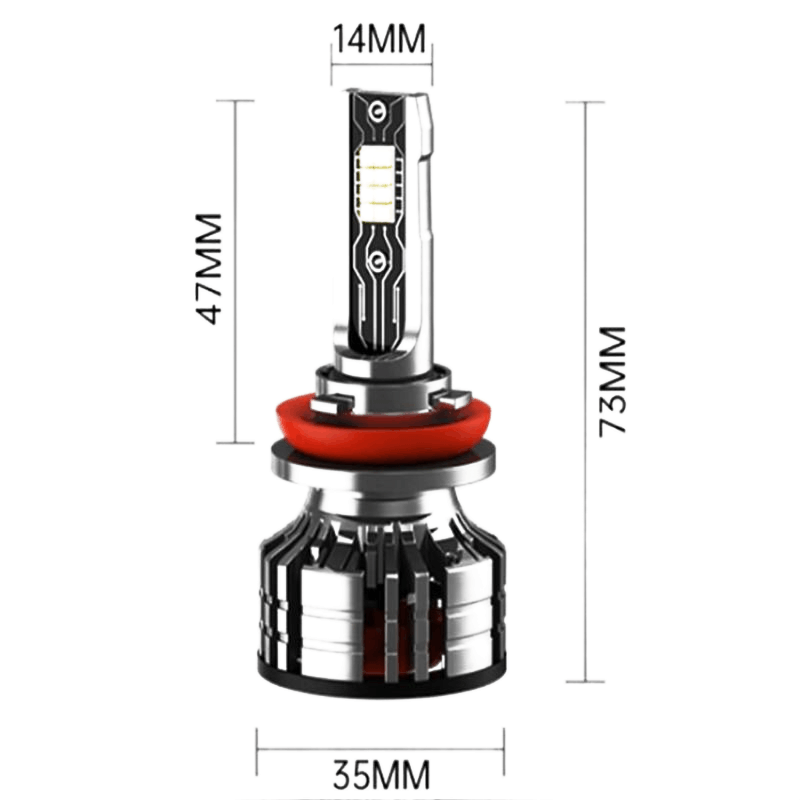 适用h7led汽车大灯泡远近一体激光LED车灯泡超亮远近光灯泡图片