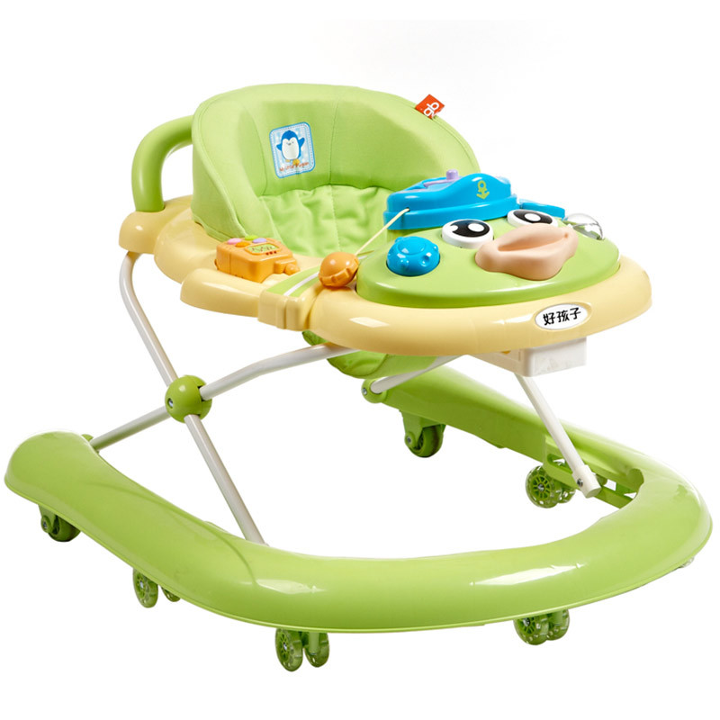 好孩子goodbaby多功能婴儿学步车蓝色绿色