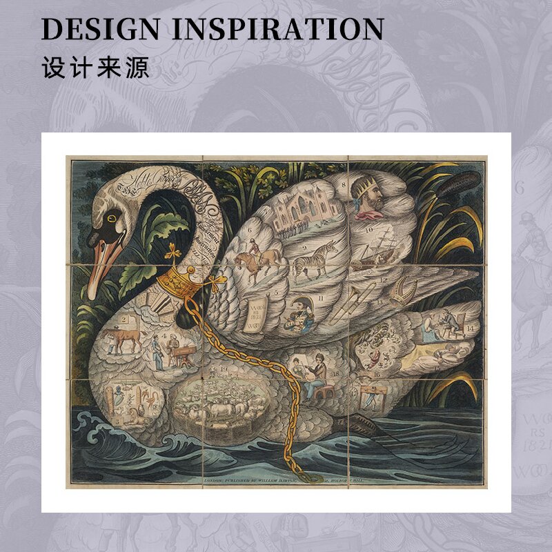 大英博物馆天鹅棋盘系列香氛蜡烛营造宁静氛围自然植物精油配方持久清新香气香薰精美套装高清大图