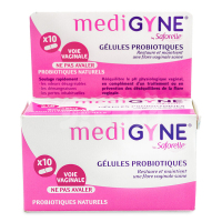 法国进口 medigyne女性益生菌妇科栓 私处护理内置栓 骚痒异味霉菌10粒/瓶