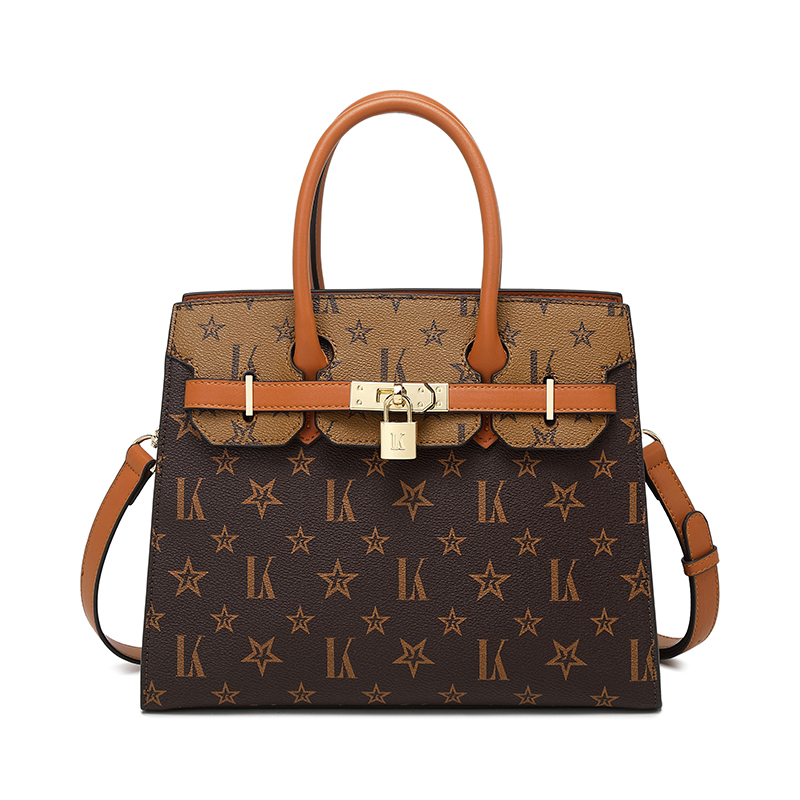 mkj奢侈品大牌洋气女士铂金包2023新款真皮女包百搭斜挎手提包包单肩