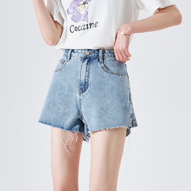 唐狮夏季短裤女夏新款韩版基础款牛仔短裤时尚高腰百搭ins潮