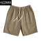 HLCOMAN工装法式卡其色运动短裤帆布休闲修身直筒五分裤男士夏季