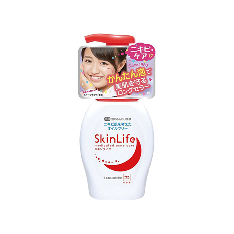 COW 牛牌 SkinLife祛痘控油洁面泡沫洗面奶 200ML日本原装进口