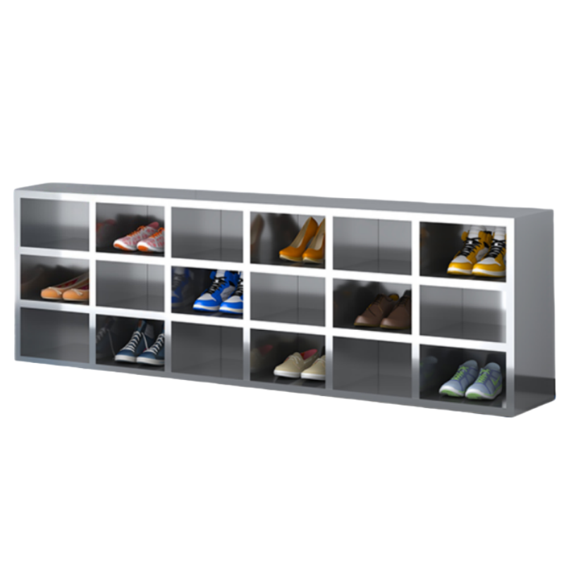铭思达不锈钢鞋柜单面18格个高清大图