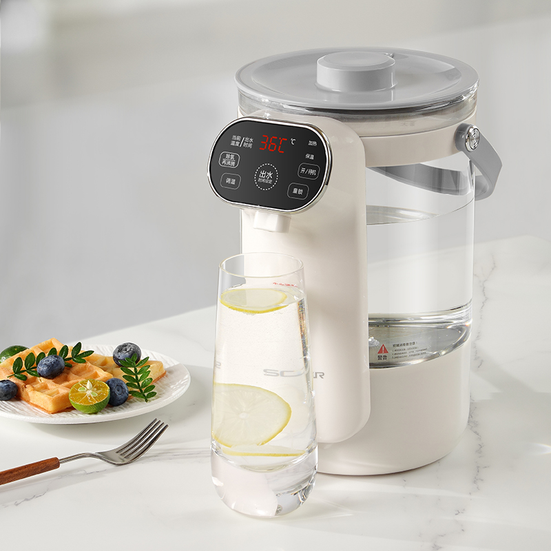 施耐德(Schneider) 恒温一体式开水瓶 SWK-XSPL25 复古白 3L高清大图