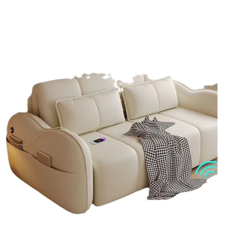 景山百岁 电动沙发床2024新款可折叠两用小户型多功能全自动智能高端伸缩床高清大图