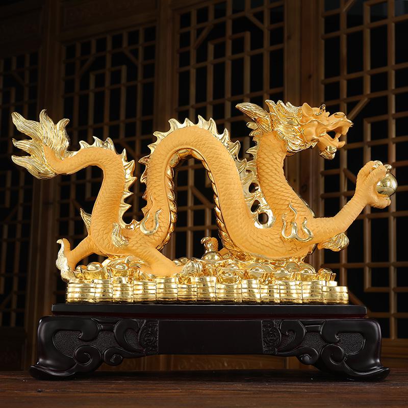 家柏饰(CORATED)财富兴隆龙摆件龙年物办公室十二生肖工艺装饰品高清大图
