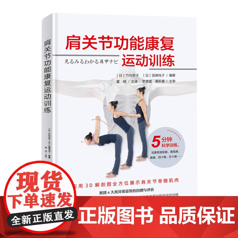 肩关节功能康复运动训练 运动康复 运动训练康复学肌力与体能训练健身教练书籍康复训练纠正性训练肩膀疼痛腰背疼痛精准拉伸按摩高清大图