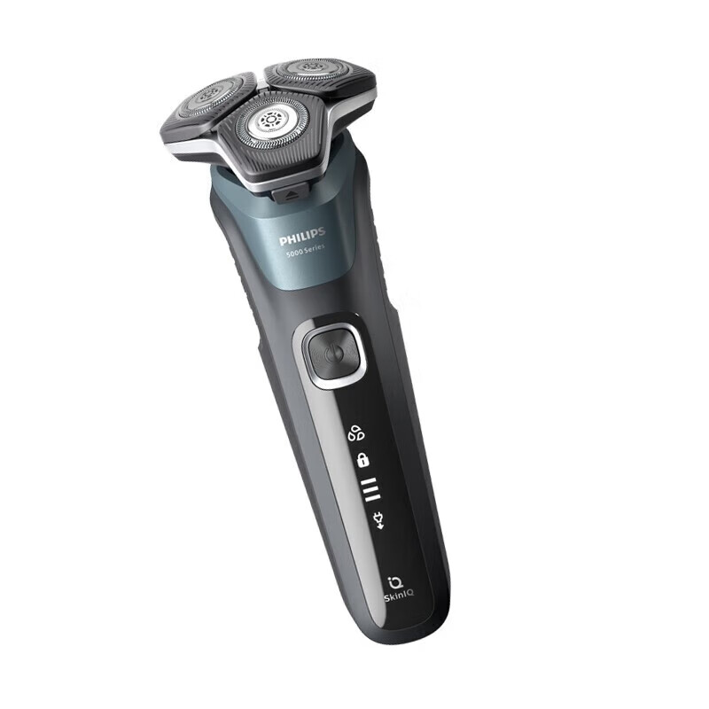 飞利浦(PHILIPS)电动剃须刀智能感应干湿双剃[蜂巢5系*双层刀片]旗舰烟灰蓝S5832/01高清大图