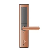 居安精灵 智能指纹锁 1.0 古铜红 家用防盗门锁 品质保障 超级防盗 安全锁芯 经久耐用 智能安防