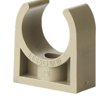 联塑(LESSO) PPR水管管件配件 管卡 U型管夹 灰色 50个/包 1.5寸 DN50