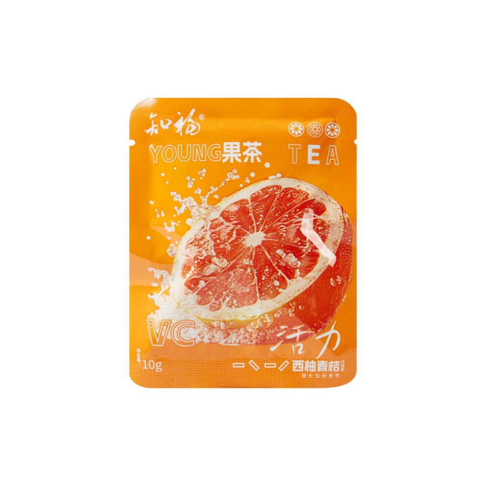 知福西柚青桔水果茶 1片西柚+两片青桔 冰泡冰霜 满口酸甜鲜活 西柚青桔高清大图