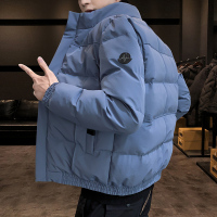 BaLuoShang棉衣男秋冬季外套2020新款潮牌韩版立领加厚青少年羽绒棉服棉袄男风衣