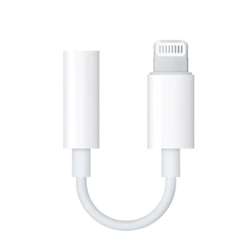 单口转接头 苹果耳机转接头原装iPhone11转换器线8plus圆孔7p手机X音频xr充电